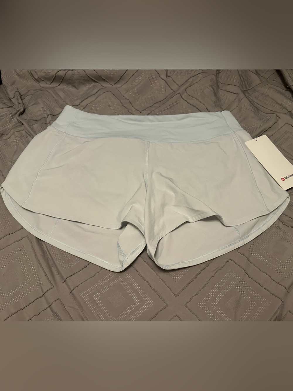 lululemon  SPEED UP MR 4” lined shorts  Light Blue Women's Athletic Shorts